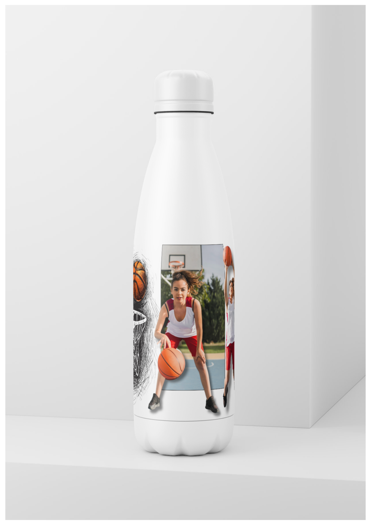 Botella personalizada volo blanco deporte